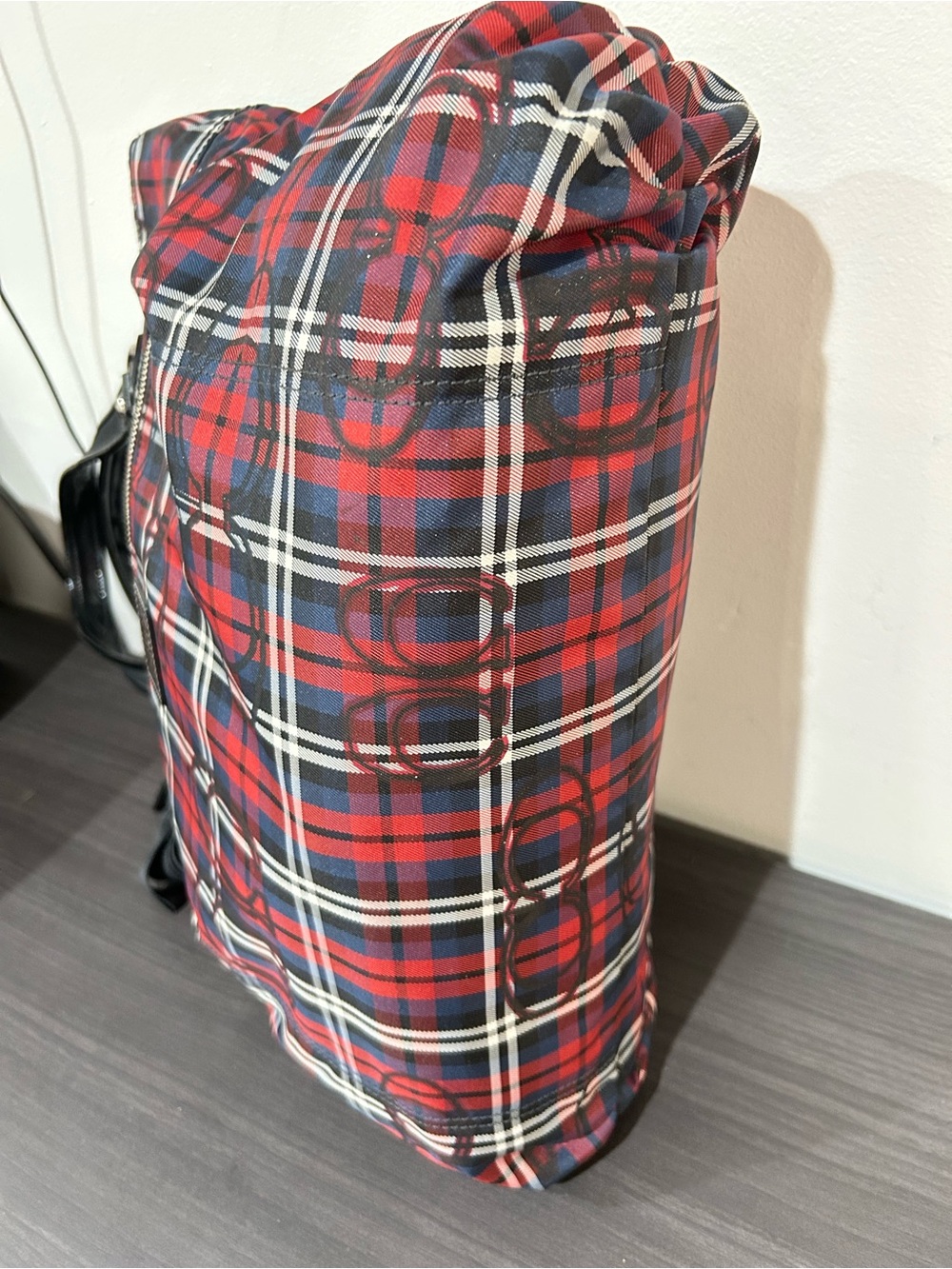 Coach Poppy Tartan Plaid Multi-color Glam Glitter Tote Bag EUC - Picture 11 of 11
